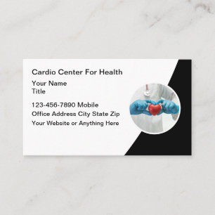 Tarjeta De Visita Clínica cardiológica Clínica Médica del Corazón