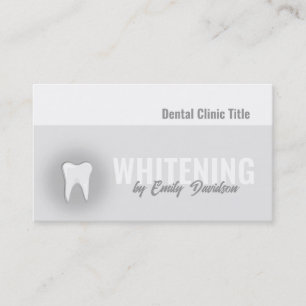 Tarjeta De Visita Clínica de Atención Dental para Aclaración de Dien