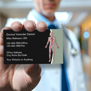 Tarjeta De Visita Clínica de Medicina Osteopática de Vena Vascular