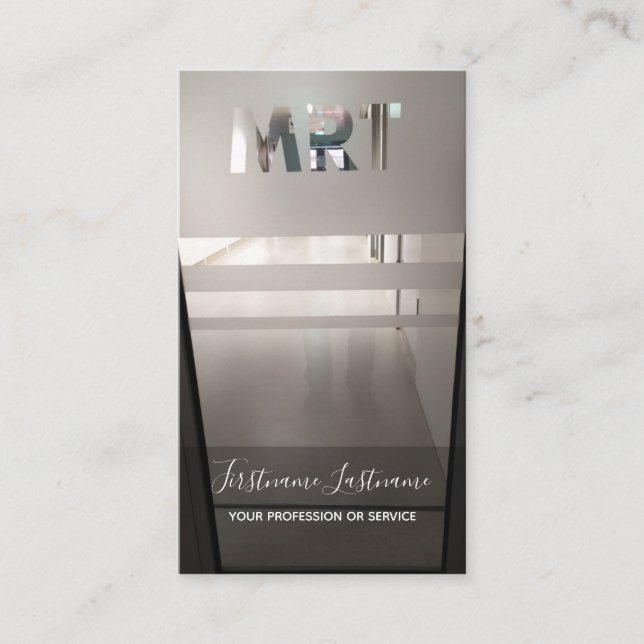 Tarjeta De Visita Clínica de radiología MRT y centro médico MRT (Anverso)