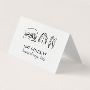 Tarjeta De Visita Clínica dental de blanqueamiento dental minimalist
