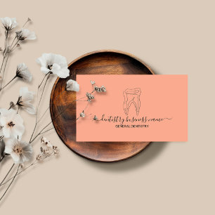 Tarjeta De Visita Clínica dental de blanqueamiento dental moderna na