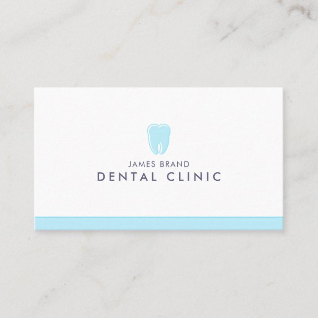 Tarjeta De Visita Clínica dental minimalista (Anverso)