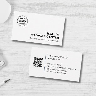 Tarjeta De Visita Clínica Médica de Atención Médica Doctor Profesion