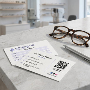 Tarjeta De Visita Clínica oftalmológica   Cita limpia