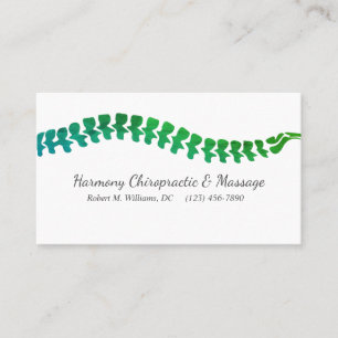 Tarjeta De Visita Clínica quiropráctica Salud y bienestar