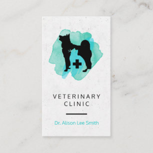 Tarjeta De Visita Clínica Veterinaria 