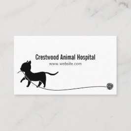 Tarjeta De Visita Clínica Veterinaria Refugio de Animales