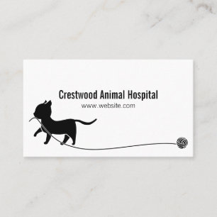 Tarjeta De Visita Clínica Veterinaria Refugio de Animales