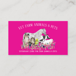 Tarjeta De Visita Clínica Veterinaria Rural
