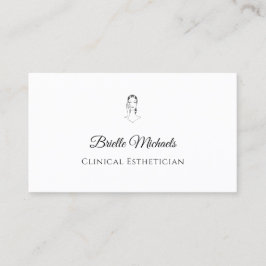 Tarjeta De Visita Clinical Esthetician Minimal Elegant