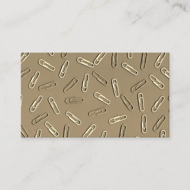Tarjeta De Visita Clips de papel (Anverso)