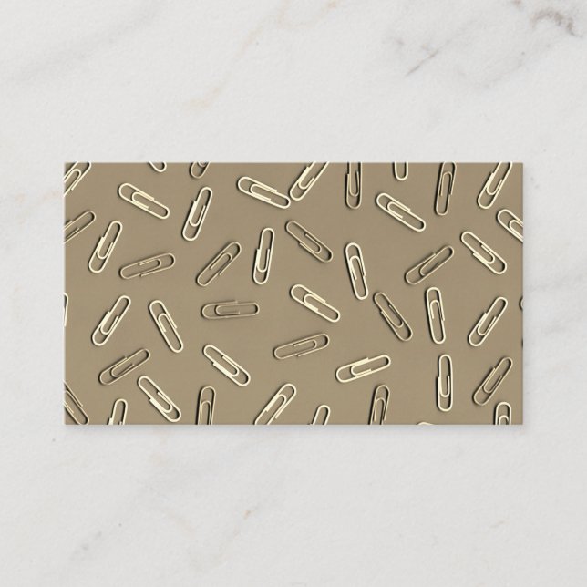 Tarjeta De Visita Clips de papel (Anverso)