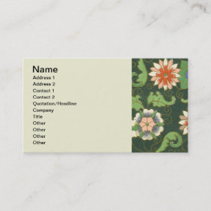 Tarjeta De Visita Cloisonne de patrón de cosecha de chinas