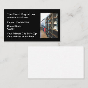 Tarjeta De Visita Closet Organizar servicios