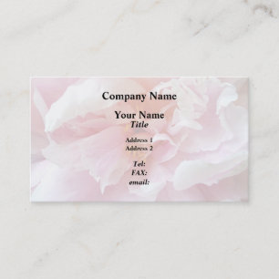 Tarjeta De Visita Closeup of Pale Pink Peonies