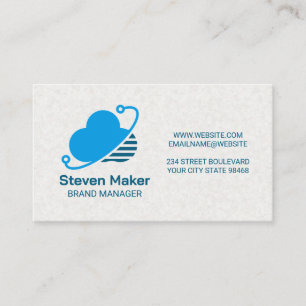 Tarjeta De Visita Cloud Computing   Logo de Tech Modern Data