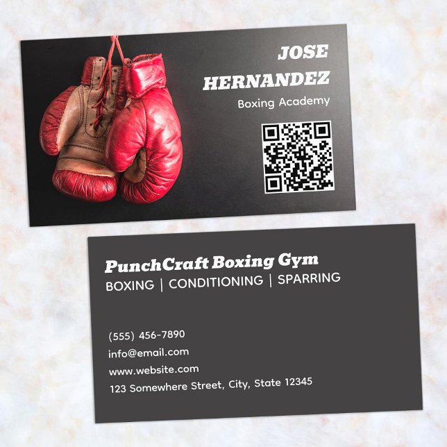 Tarjeta De Visita Club de Boxeo (Boxing Club Business Cards)