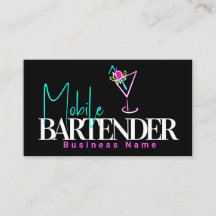 Club de Cantinero Móvil Barra Neon Bebidas B