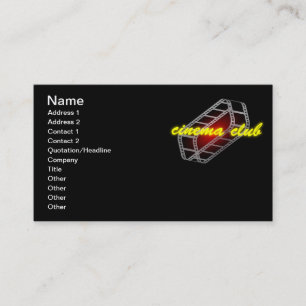 Tarjeta De Visita Club de cine