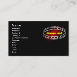 Tarjeta De Visita Club de cine