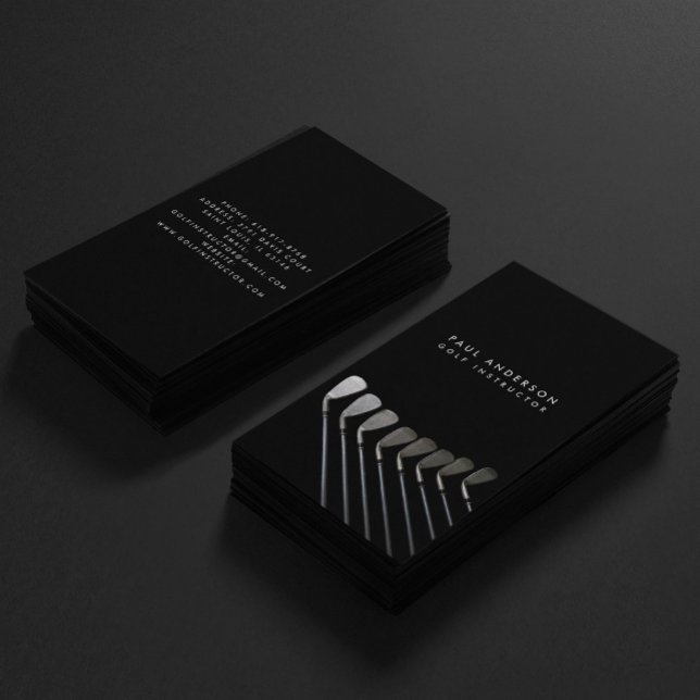 Tarjeta De Visita Club De Golf Art Golf Nombre Del Entrenador De Gol (Subido por el creador)