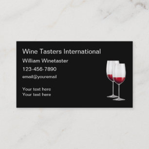 Tarjeta De Visita Club de servicios de degustación de vinos