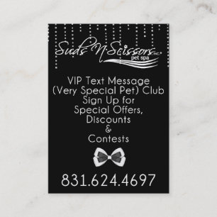 Tarjeta De Visita Club del texto del VIP
