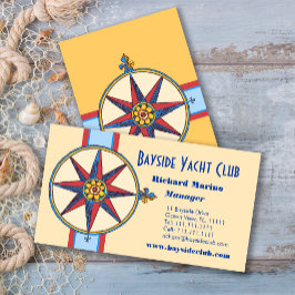 Tarjeta De Visita Club náutico, club náutico, puerto deportivo, tien