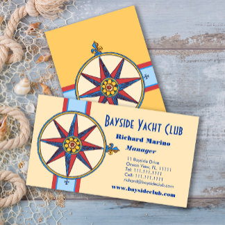 Tarjeta De Visita Club náutico, club náutico, puerto deportivo, tien