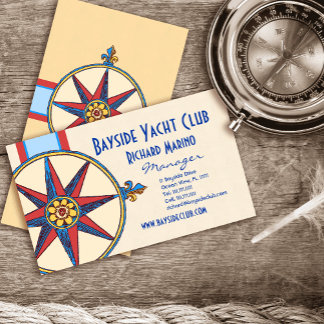 Tarjeta De Visita Club náutico, club náutico, puerto deportivo, tien