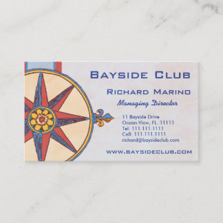 Tarjeta De Visita Club náutico, club náutico, puerto deportivo, tien