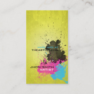 Tarjeta De Visita CMYK Splash