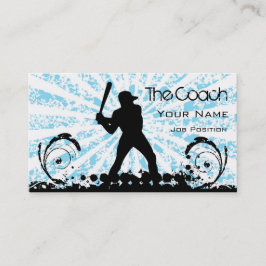 Tarjeta De Visita Coach Baseball Business Card