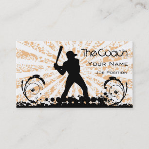 Tarjeta De Visita Coach Baseball Business Card