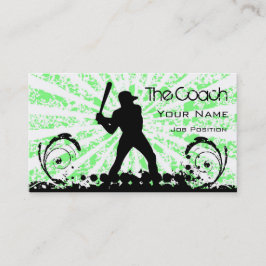 Tarjeta De Visita Coach Baseball Business Card