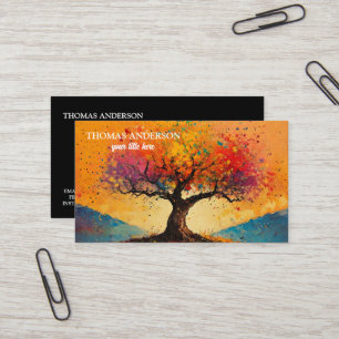 Tarjeta De Visita Coach de Vida de Bienestar del Árbol de la Vida Mo