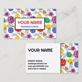 Tarjeta De Visita Coach Pickleball lorrots y pickeballs