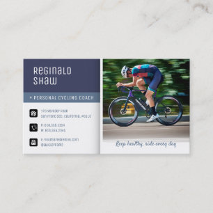 Tarjeta De Visita Coaching ciclista   Instructor de formación