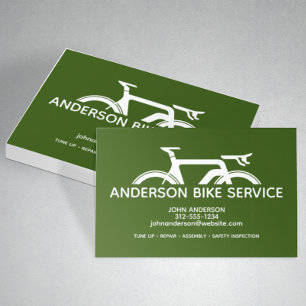 Tarjeta De Visita Coaching de mantenimiento de reparación de bicicle
