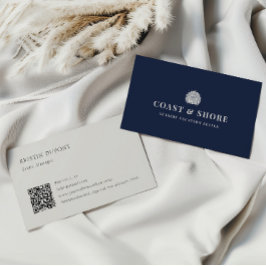 Tarjeta De Visita Coastal Seashell Brand Logo