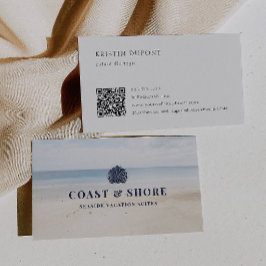 Tarjeta De Visita Coastal Seashell Brand Logo