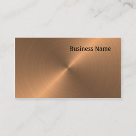 Tarjeta De Visita Cobre cepillado