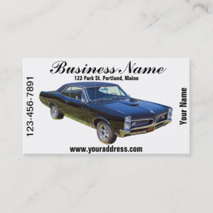 Tarjeta De Visita Coche 1967 del músculo de Pontiac GTO