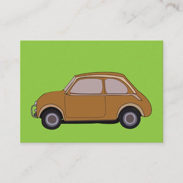 Tarjeta De Visita Coche Antiguo  (Anverso)