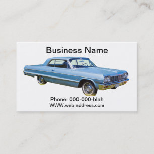 Tarjeta De Visita Coche antiguo 1964 de Chevrolet Impala