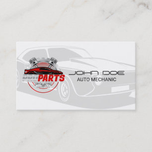 Tarjeta De Visita Coche Clásico   Repuestos   Mecánico