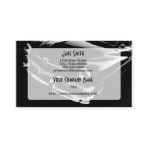 Coche de carreras blanco y negro