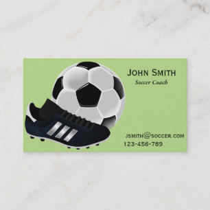 Tarjeta De Visita Coche de deportes del fútbol/del footabll