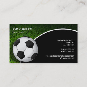 Tarjeta De Visita Coche de deportes del fútbol del fútbol el  